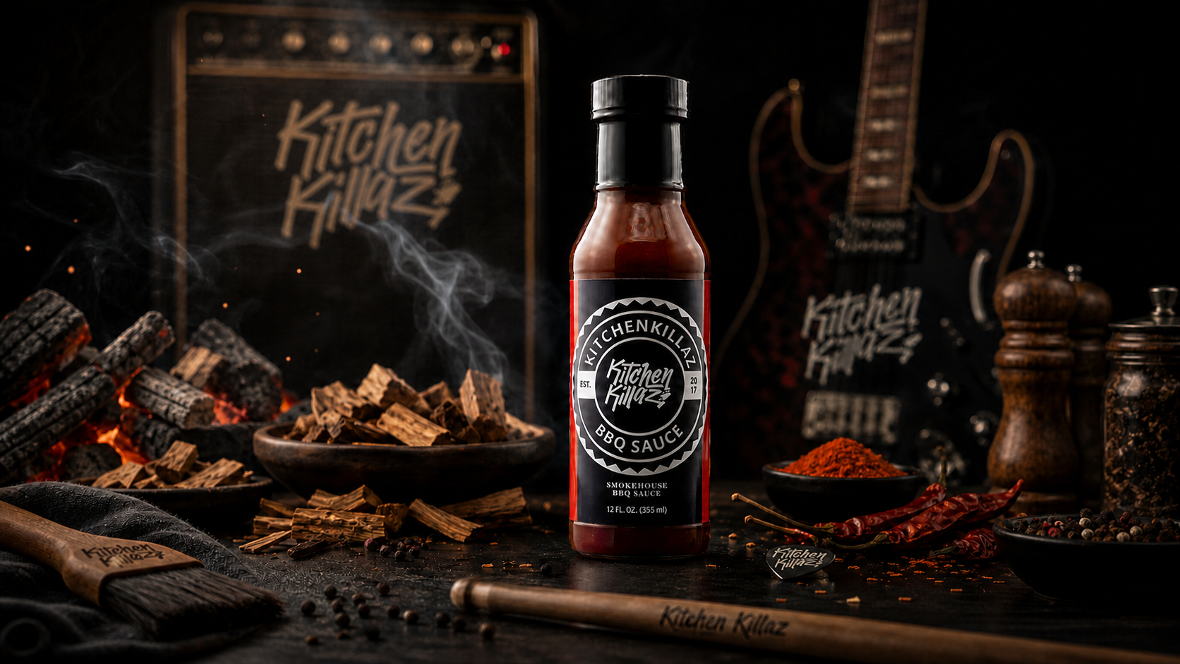 KitchenKillaz Smokehouse BBQ Sauce bottle