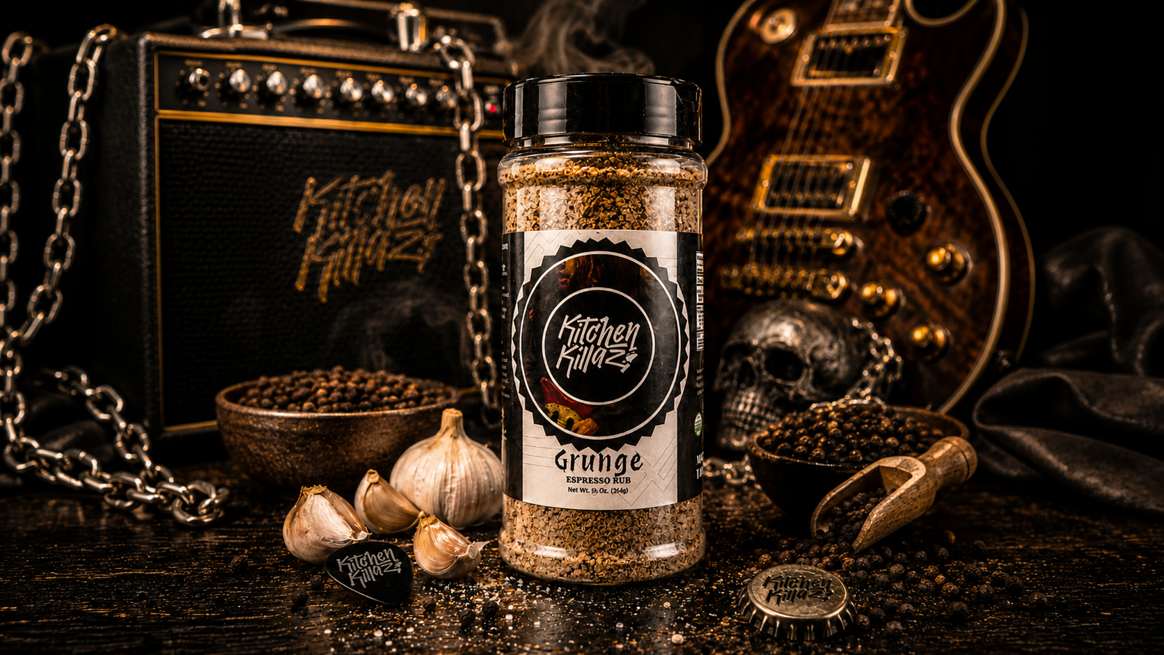 KitchenKillaz Grunge Espresso Rub seasoning