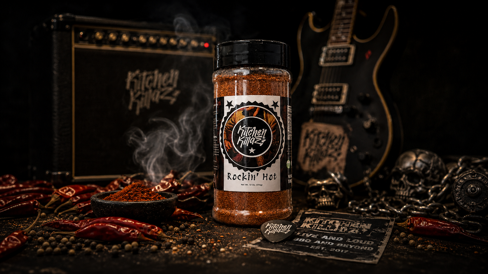 KitchenKillaz Rockin’ Hot spicy rub